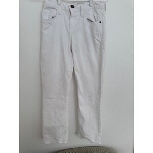 Current/Elliott White Skinny Jeans Size 26 Stretch Cropped Ankle Denim‎ Pants